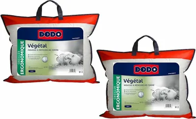 Zdjęcie produktu dla Ergonomiczna poduszka visco zestaw 2 - 45 x 70 cm - DODO od VEGETAL