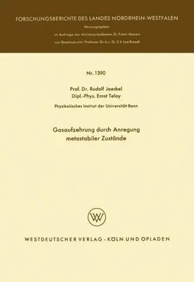 Obrázek produktu pro Gasaufzehrung durch Anregung metastabiler Zustände