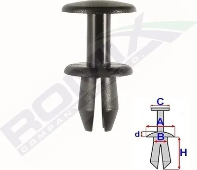 Produktbild von 10x ROMIX C70416 Halteclipsatz Innenraumverkleidung