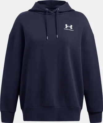 Immagine prodotto di UNDER ARMOUR ESSENTIAL FLC OS HOODIE, colore blu notte, taglia S
