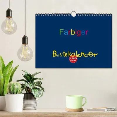 Produktbild von Farbiger Bastelkalender (Wandkalender 2026 DIN A4 quer), CALVENDO Monatskalender