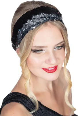 Immagine prodotto di Cerchietto Charleston con paillettes reversibili