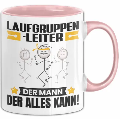 Produktbild von Laufgruppenleiter Tasse Geschenk für Laufgruppenleiter Der Mann Der Alles Kann Geschenkidee zum Geburtstag (Rosa)