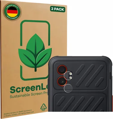 Produktbild von 2x ScreenLeaf Schutzfolie für Samsung Galaxy XCover 7 Pro (NUR Kameraschutz) nachhaltiger Displayschutz Display Schutz Folie Klar Transparent