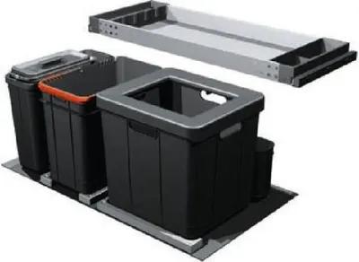 Produktbild von Franke Abfalltrennsysteme - Abfalleimer Composta 350-90, eingebaut 121.0307.528