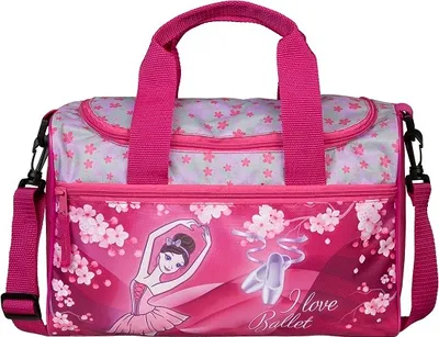 Produktbild von Sporttasche BALLERINA BALLETT (Maße: ca. 35 x 24 x 16 cm | Material: Polyester | mit Reißverschluss-Hauptfach)