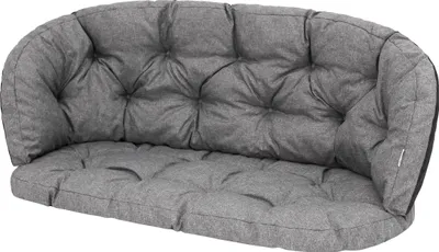 Produktbild von PillowPrim Polštáře pro ratanovou soupravu, ratanovou skupinu, sadu polštářů na lavici, polštáře pro volný čas, polštáře na lehátka, polštáře na pohovku 100x50x38 cm antracitová barva