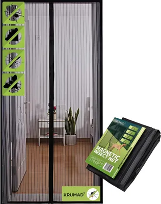 Imagen del producto de Mosquitera magnética, con cierre automático, de 100 x 220 cm, para puerta de balcón