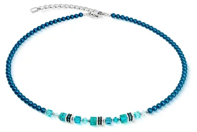 Produktbild von Halskette Princess Teal Glow silber