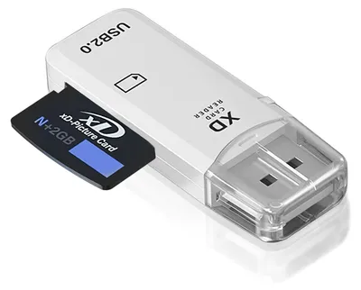 Obrázek produktu pro Čtečka karet USB XD pro fotoaparáty, 128 GB, USB 2.0
