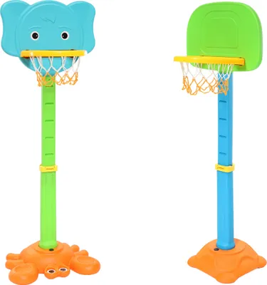 Produktbild von CLAMARO Basketballständer Basketballkorb inkl. Ball und Pumpe, Kinder Garten, Freizeit, Spiel, Spaß, Basketballständer:mit Ring Halter