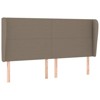 Produktbild von vidaXL Kopfteil mit Ohren Taupe 163x23x118/128 cm Stoff