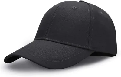 Produktbild von Baseball Cap Herren Verstellbar Basecap Luftlöchern Sonnenschutz Damen Baseballkappe Cap Uni Mütze Baumwolle Cappy für Sport Reisen Draußen, Schwarz
