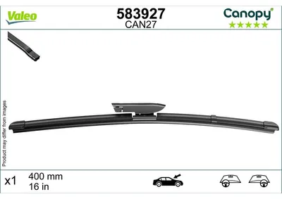 Produktbild von Wischblatt 400 mm Flachbalkenwischblatt mit Spoiler VALEO für u.a. RENAULT CLIO