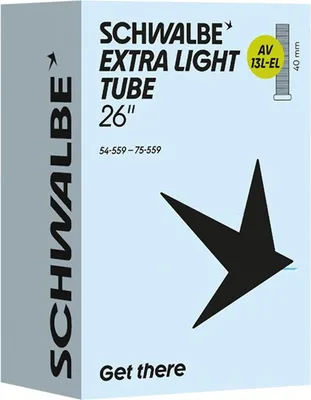 Zdjęcie produktu dla Dętka Schwalbe AV13L EXTRALIGHT 54/75-559 (26 cali) – lekka dętka rowerowa...