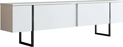 Immagine prodotto di Abishia - Mobile Porta tv, 180x30x50h cm Bianco, un Ripiano