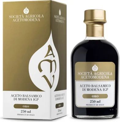 Produktbild von Aceto Balsamico di Modena IGP, Oro, Balsamico Essig aus Modena g.g.A., 250 ml, Società Agricola AcetoModena