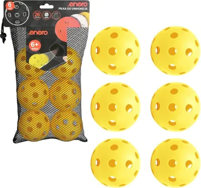 Produktbild von Unihoc Matchball Gelb ENERO 6 Stück