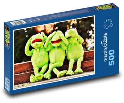 Obrázek produktu pro Puzzle 500 Tři plyšové žáby - martinpuzzle