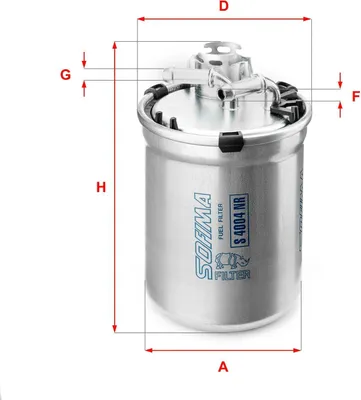 Obrázok produktu pre Palivový filter SOFIMA S 4004 NR