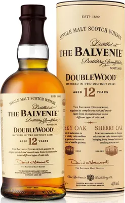 Produktbild von The Balvenie 12 Jahre Old Double Wood Single Malt Scotch Whisky in Geschenkpackung | 40 % vol | 0,7 l