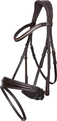 Zdjęcie produktu dla Imperial Riding Snaffle Bridle IRHFria English Combined Brown Full