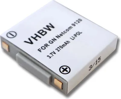 Produktbild von vhbw Akku kompatibel mit Agfeo 9125, 9120 Wireless Headset Kopfhörer (270 mAh, 3,7 V, Li-Polymer)