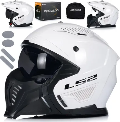 Obrázek produktu pro Motocyklová helma XXL LS2 OF606 Drifter Solid Bílo-06