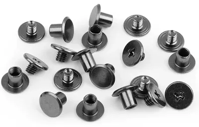 Schraubnieten Buchschrauben 10Stk Ø 10mm / 8,7 mm anthrazit