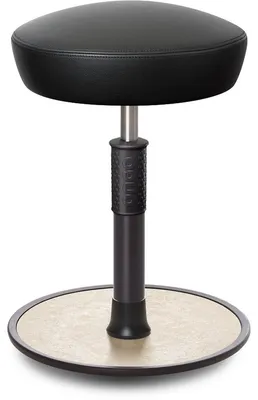 Produktbild von Sitz- Stehhocker Free Regular Hutsitz Boxmark Leder schwarz schwarz /creme.