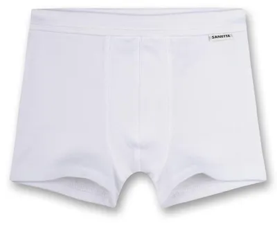 Produktbild von Sanetta Jungen-Shorts Softbund weiß Baumwolle | Kinder-Unterhose