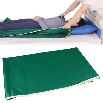Produktbild von Transfermatte 135 × 75 cm, Gleitmatte für Patiententransfer und Umlagerung, Rutschhilfe Pflege für Bett und Rollstuhl, Nylon, waschbar
