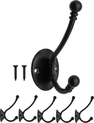 Produktbild von 'FUXXER® - Klassische Garderoben-Haken, Kleider-Haken, Hut-Haken, Eisen-Haken, Metall-Haken, Gusseise'