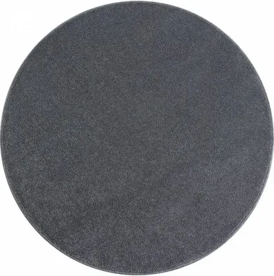 Produktbild von Kurzflor Gabbeh Optik Wohnzimmerteppich Flachflor Teppich Einfarbig 7 Farben, Farbe:Hellgrau, Grösse: Ø 120 cm Rund