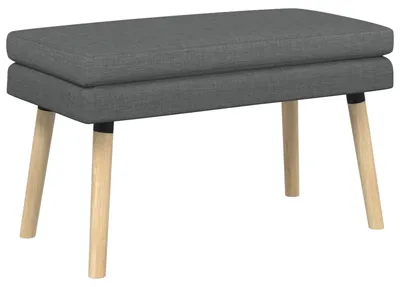 Zdjęcie produktu dla Ławka dwusiedzeniowa vidaXL, ciemnoszara, 80 x 40 x 47 cm, materiał