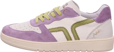 A side view of a single sneaker.