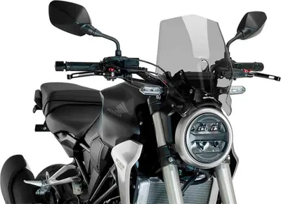 Produktbild von Puig Carenabris New Generation Sport Honda Cb125r Neo Sports Cafe/cb300r Neo Sports Cafe Windschutzscheibe Grau  Grau One Size