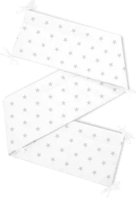 Produktbild von Amilian Bettumrandung Babybett Baby Kinder Nestchen Kantenschutz Bettnestchen Kopfumrandung für Laufstall Bettausstattung Bettschlange 210 cm