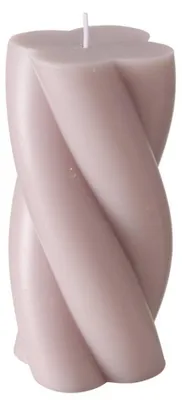 Produktbild von Dekokerze TWIST, spiralförmig, matt, 14 cm hoch und 7 cm Durchmesser
