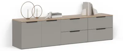 Image de Meuble-paroi Livinity Piave Grège 3 parties, Model 58809