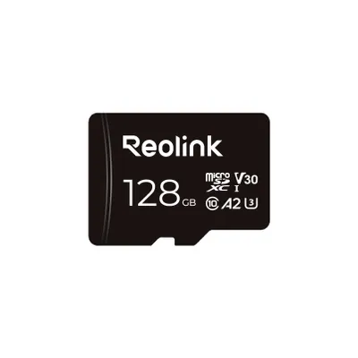 A black microSD card with white text and logos.