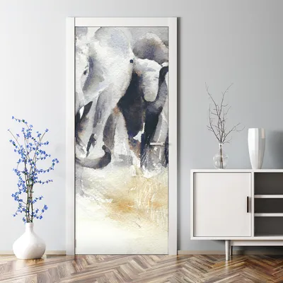 Produktbild von Dekorative Tür dekoration selbstklebend Türaufkleber Türtapete Aquarell Abstraktion 70 x 200 cm