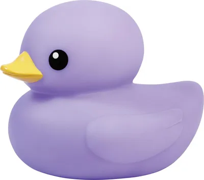 Zdjęcie produktu dla TOLO Baby Bath Duck fioletowa zabawka do kąpieli dla maluchów gumowa kaczuszka