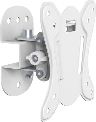 Immagine prodotto di Supporto VESA 100x100 - Distanza dalla parete: 7-5 cm - Capacità di carico: 25 kg - Inclinabile di 3° - 12° - Rotazione di 25° - 25° - Bianco