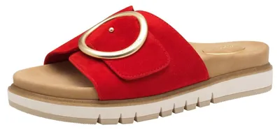 Zdjęcie produktu dla Tamaris Comfort Leather Mules - Red Leather : 37 : Normalny rozmiar: 37 Szerokość: Normalny