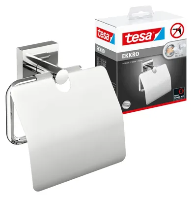 Obrázek produktu pro tesa držák na toaletní papír Ekkro s víkem chrom