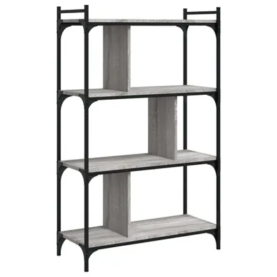 Image de vidaXL Bibliothèque 4 étagères Gris Sonoma 76x32x123 cm Bois composite