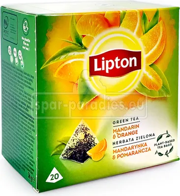 Produktbild von Lipton Grüner Tee Mandarine und Orange Pyramiden 20x36g