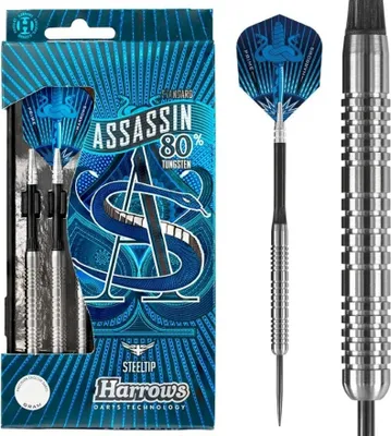 Productafbeelding van Harrows Assassin RG 80% - Stalen darts, 22 gram
