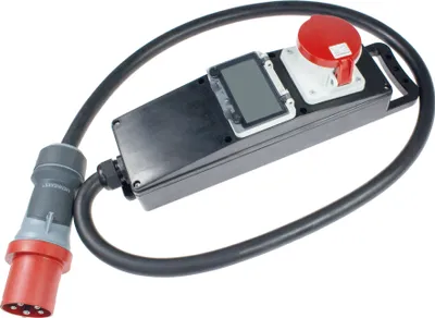 Produktbild von as-Schwabe Vollgummi-Stromverteiler CEE 5G16 auf CEE & Stromzähler 400V 63A IP44